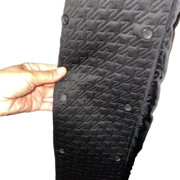 Margaret O’Leary Womens Quilted Jacket Size Medium M L Black Snap Front Lined - Picture 12 of 12